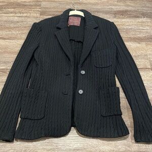525 America Women’s Black Knit Blazer - S